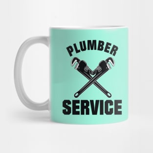 Plumber Services Labels for Pipe fitters and Plumbers Mug